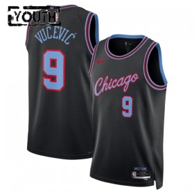 Dres Chicago Bulls Nikola Vucevic Nike 2025-26 City Edition Crno Swingman - Dječji